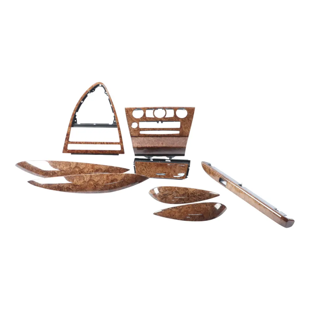 Console Strip Trim Set Cover High Grade Wood to BMW E63 E64 Dash with Part number 7136221 BMW E63 E64 Dash Console Strip Trim Set Cover High Grade Wood - SKU RHD-7136221-2 - Part number 7136221