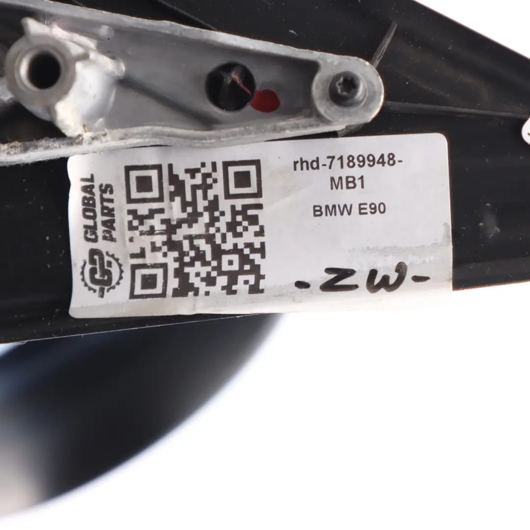 Heated Right O/S Wing Mirror Monacoblau Blue Metallic to BMW 3 Series 1 E90 E91 with Part number 7189948 BMW 3 Series 1 E90 E91 Heated Right O/S Wing Mirror Monacoblau Blue Metallic - SKU rhd-7189948-MB1 - Part number 7189948