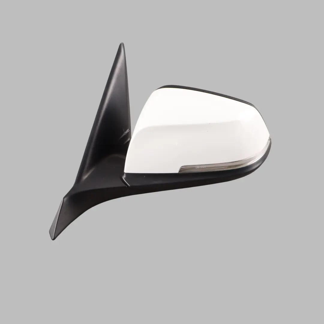 BMW F20 LCI Heated Left Wing Mirror N/S Alpinweiss Alpine White 300 - SKU RHD-7242703-AW - Part number 7242703