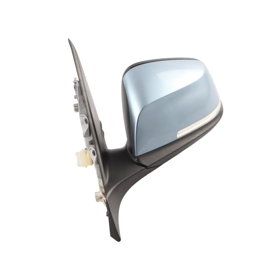 BMW 1 Series F20 LCI Heated Left Wing Mirror N/S Liquid Blue Metallic B40 - SKU rhd-7242703-LBL - Part number 7242703