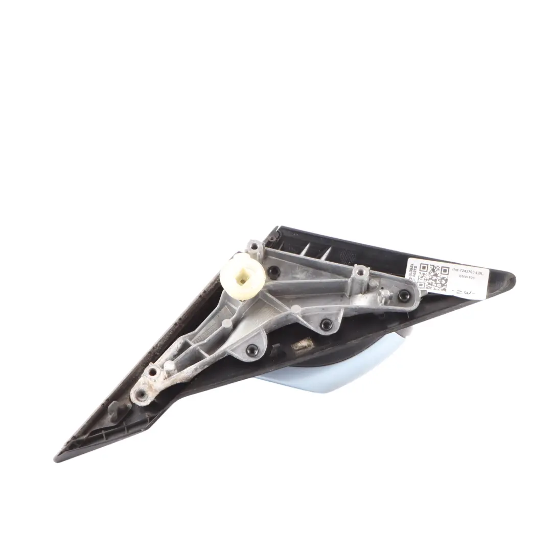 BMW 1 Series F20 LCI Heated Left Wing Mirror N/S Liquid Blue Metallic B40 - SKU rhd-7242703-LBL - Part number 7242703