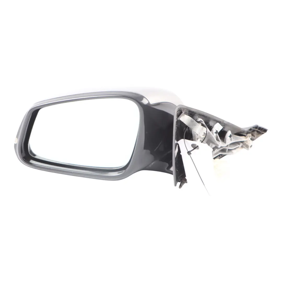 BMW F20 Door Wing Mirror Left N/S High Gloss Auto Dip Ferric Grey II B55 - SKU RHD-7242823-FGII - Part number 7242823
