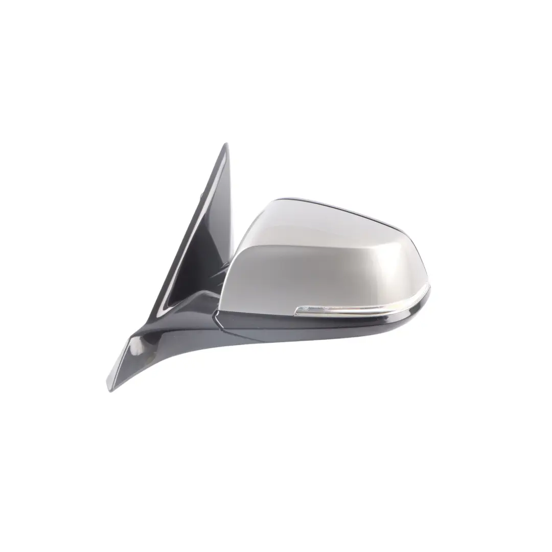 BMW F20 Door Wing Mirror Left N/S High Gloss Auto Dip Ferric Grey II B55 - SKU RHD-7242823-FGII - Part number 7242823