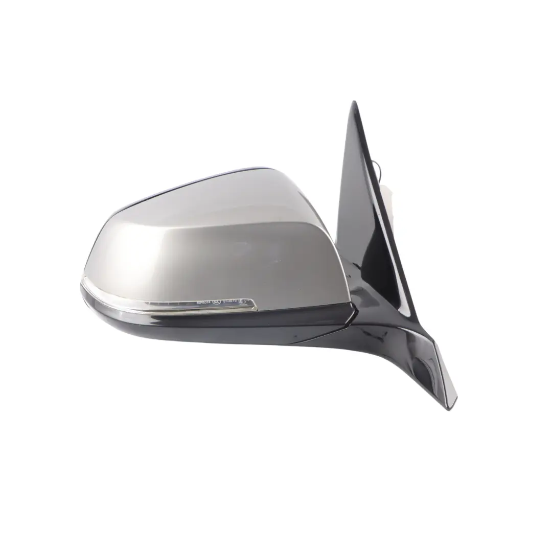 BMW F20 Door Wing Mirror Right O/S Gloss Auto Dip Ferric Grey II - B55 - SKU RHD-7242824-FGII - Part number 7242824
