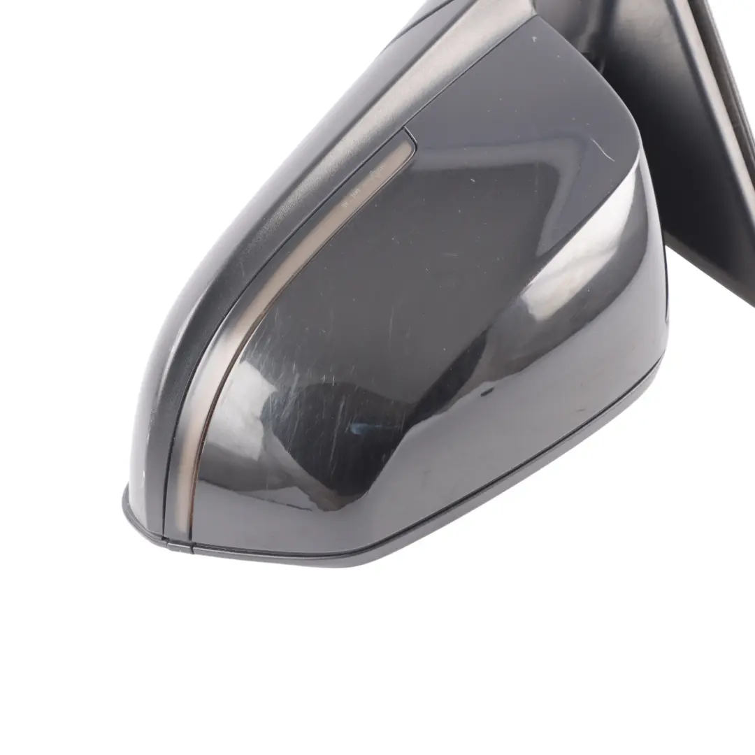  Wing Mirror BMW F30 F31 Heated Left Door N/S 6 Pins Black Sapphire Metallic 475 - SKU RHD-7245093-BS1 - Part number 7245093