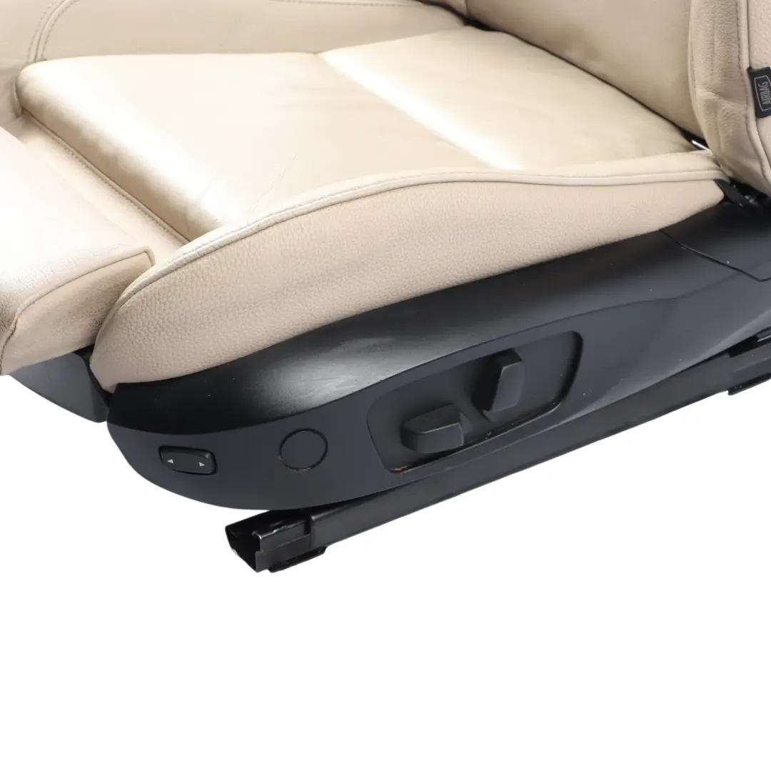 Front Left N/S Heated Memory Oyster Leather to BMW E92 LCI Coupe Sport Seat with Part number 7259145 BMW E92 LCI Coupe Sport Seat Front Left N/S Heated Memory Oyster Leather - SKU RHD-7259145-2 - Part number 7259145