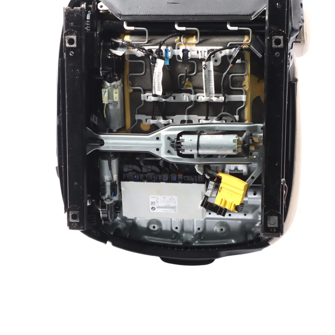 Front Left N/S Heated Memory Oyster Leather BMW E92 LCI Coupe Sport Seat - SKU RHD-7259145-2 - Part number 7259145