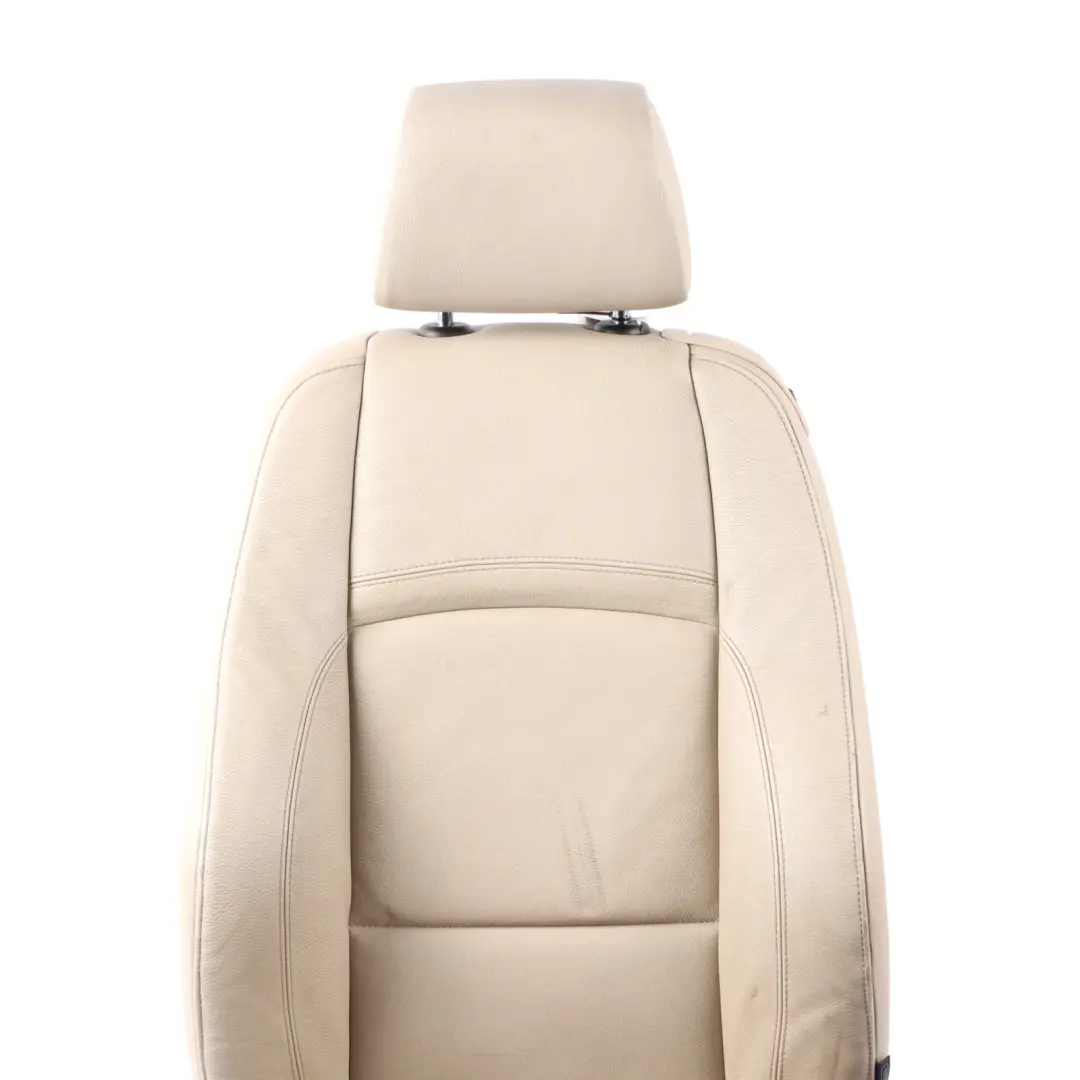Front Left N/S Heated Memory Oyster Leather BMW E92 LCI Coupe Sport Seat - SKU RHD-7259145-2 - Part number 7259145