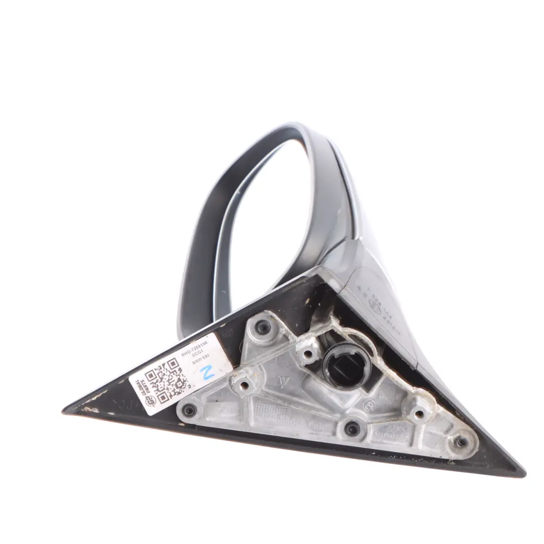  Wing Mirror BMW E92 E93 LCI Outside Heated Right O/S Door Space Grey - A52 3 Pin - SKU RHD-7268198-SCG1 - Part number 7268198