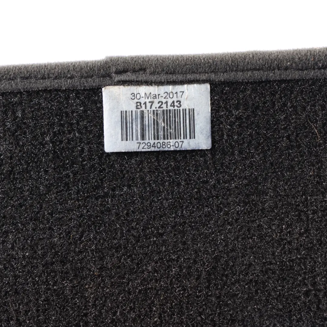 BMW F32 F82 M4 Floor Mats Interior Velours Front Rear Footwell Cover Set Black - SKU RHD-7335846-1 - Part number 7335846