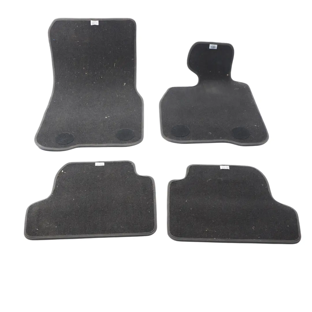 BMW F32 F82 M4 Floor Mats Interior Velours Front Rear Footwell Cover Set Black - SKU RHD-7335846-1 - Part number 7335846