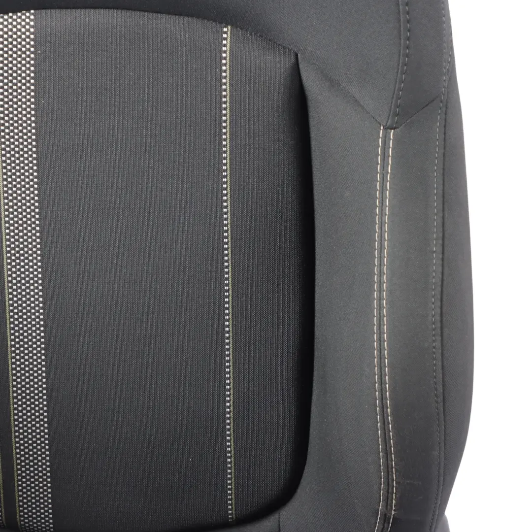 Mini F55 Sport Seat Front Left N/S Cloth Double Stripe Carbon Black - SKU RHD-7344591-1 - Part number 7344591