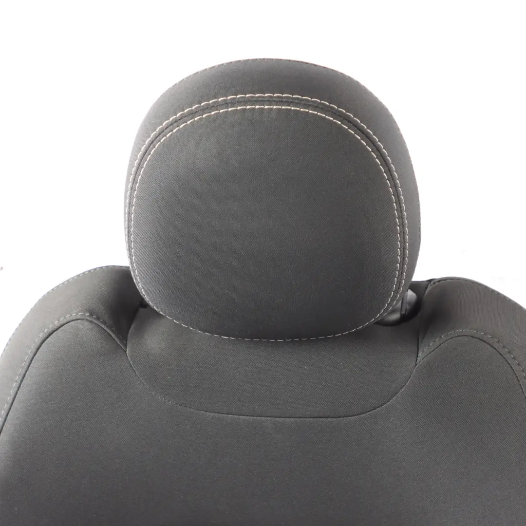 Front Left N/S Cloth Double Stripe Carbon Black to Mini F55 Sport Seat with Part number 7344591 Mini F55 Sport Seat Front Left N/S Cloth Double Stripe Carbon Black - SKU RHD-7344591-1 - Part number 7344591