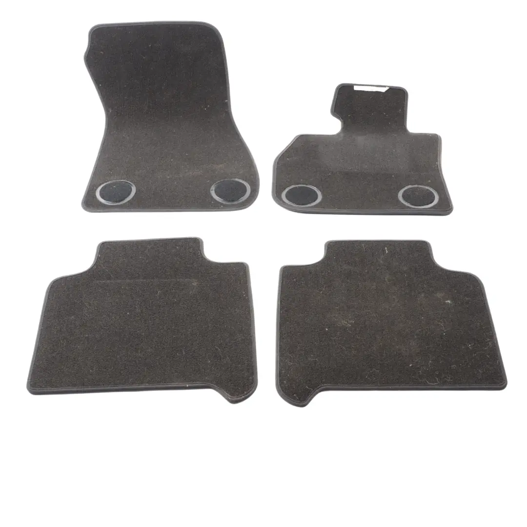 BMW F46 Velour Floor Mats Front Rear Black Mats Mat Covering Set - SKU RHD-7410327 - Part number 7410327