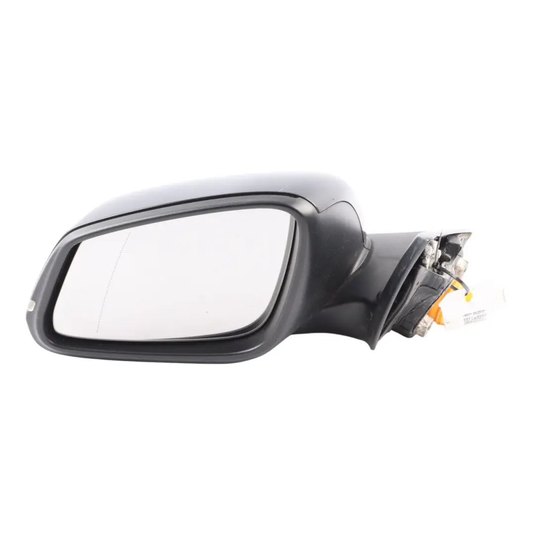 BMW F32 Front Door Mirror Wing Heated Left N/S Black Sapphire 475 - SKU RHD-7459137-BS - Part number 7459137