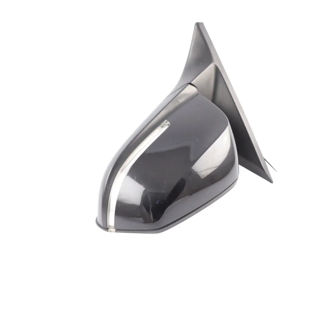 BMW F32 Front Door Mirror Wing Heated Left N/S Black Sapphire 475 - SKU RHD-7459137-BS - Part number 7459137