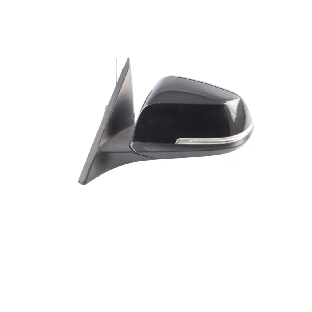 BMW F32 Front Door Mirror Wing Heated Left N/S Black Sapphire 475 - SKU RHD-7459137-BS - Part number 7459137