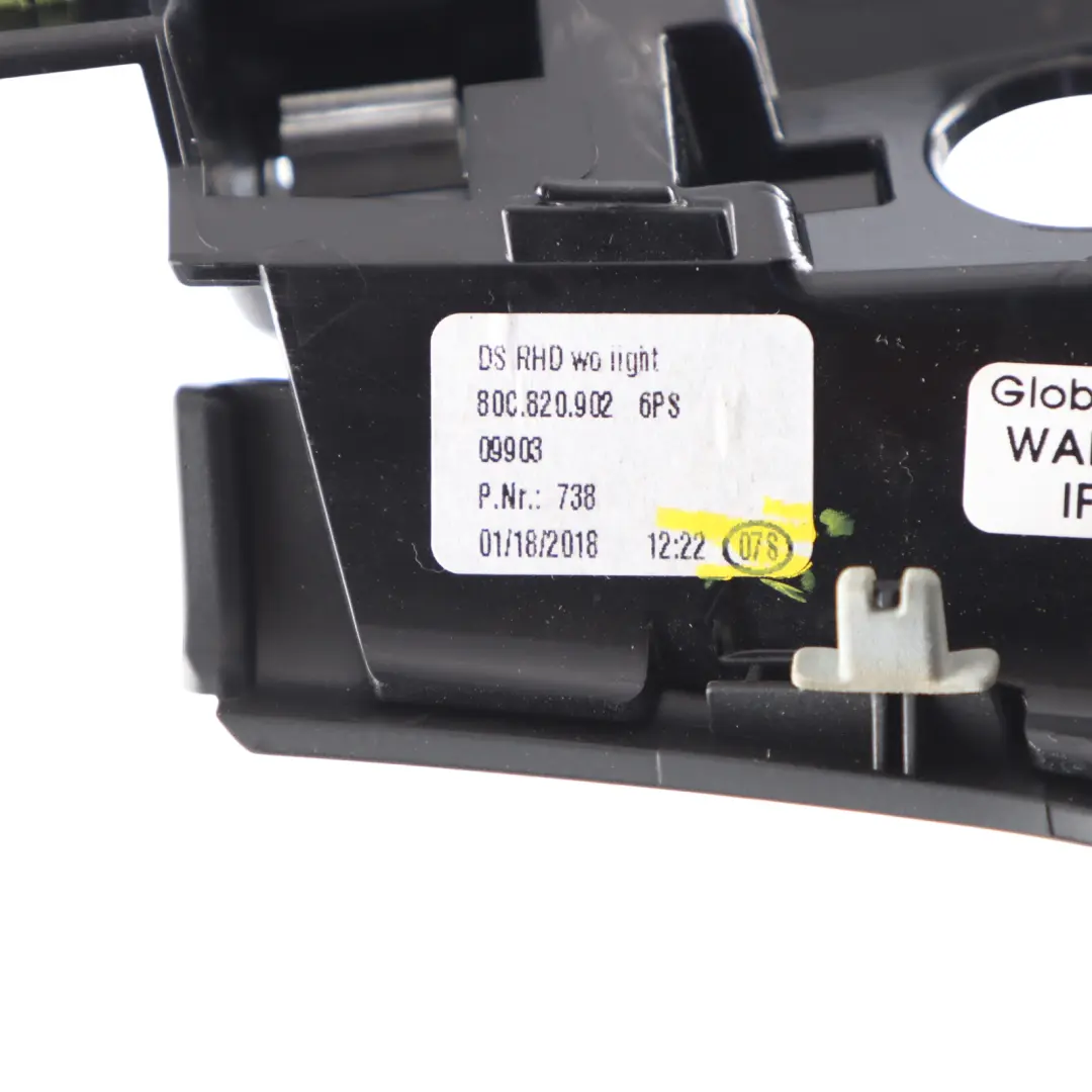 Dashboard Air Vent Grille Surround Trim Cover Driver's Side to Audi Q5 FY with Part number 80C820902 Audi Q5 FY Dashboard Air Vent Grille Surround Trim Cover Driver's Side - SKU RHD-80C820902 - Part number 80C820902