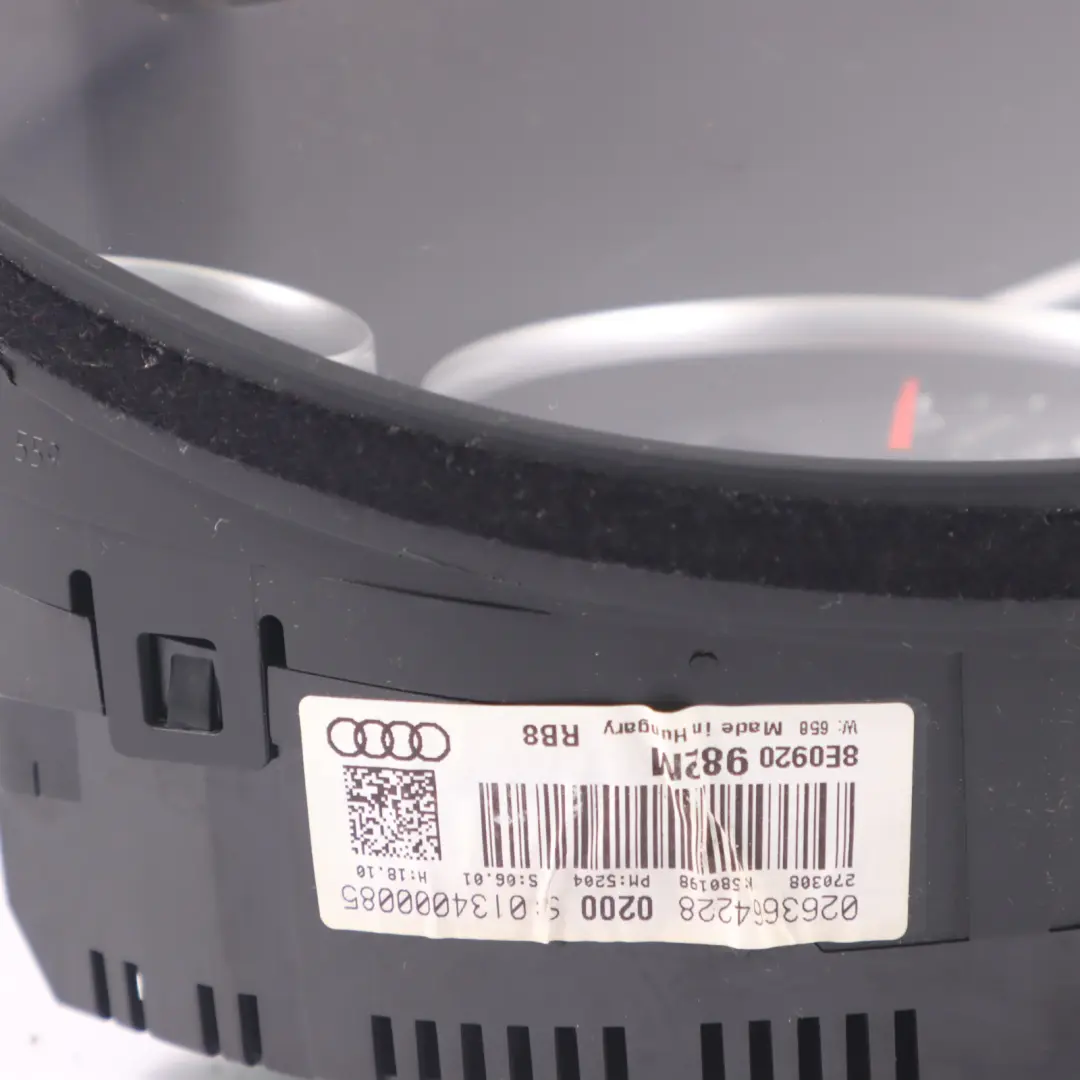 Instrument Cluster Speedometer Clocks Diesel Manual M to Audi A4 B7 with Part number 8E0920982 Audi A4 B7 Instrument Cluster Speedometer Clocks Diesel Manual M - SKU RHD-8E0920982 - Part number 8E0920982