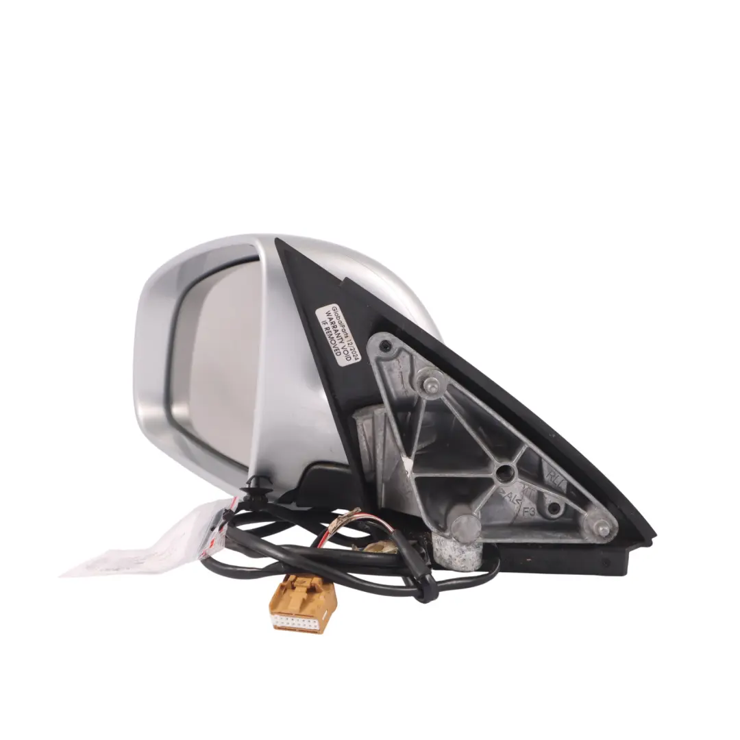 Door Wing Mirror Left N/S Outside Light Silver Metallic - LY7W to Audi A4 B7 with Part number 8E2858531AA Audi A4 B7 Door Wing Mirror Left N/S Outside Light Silver Metallic - LY7W - SKU RHD-8E2858531AA-LS - Part number 8E2858531AA