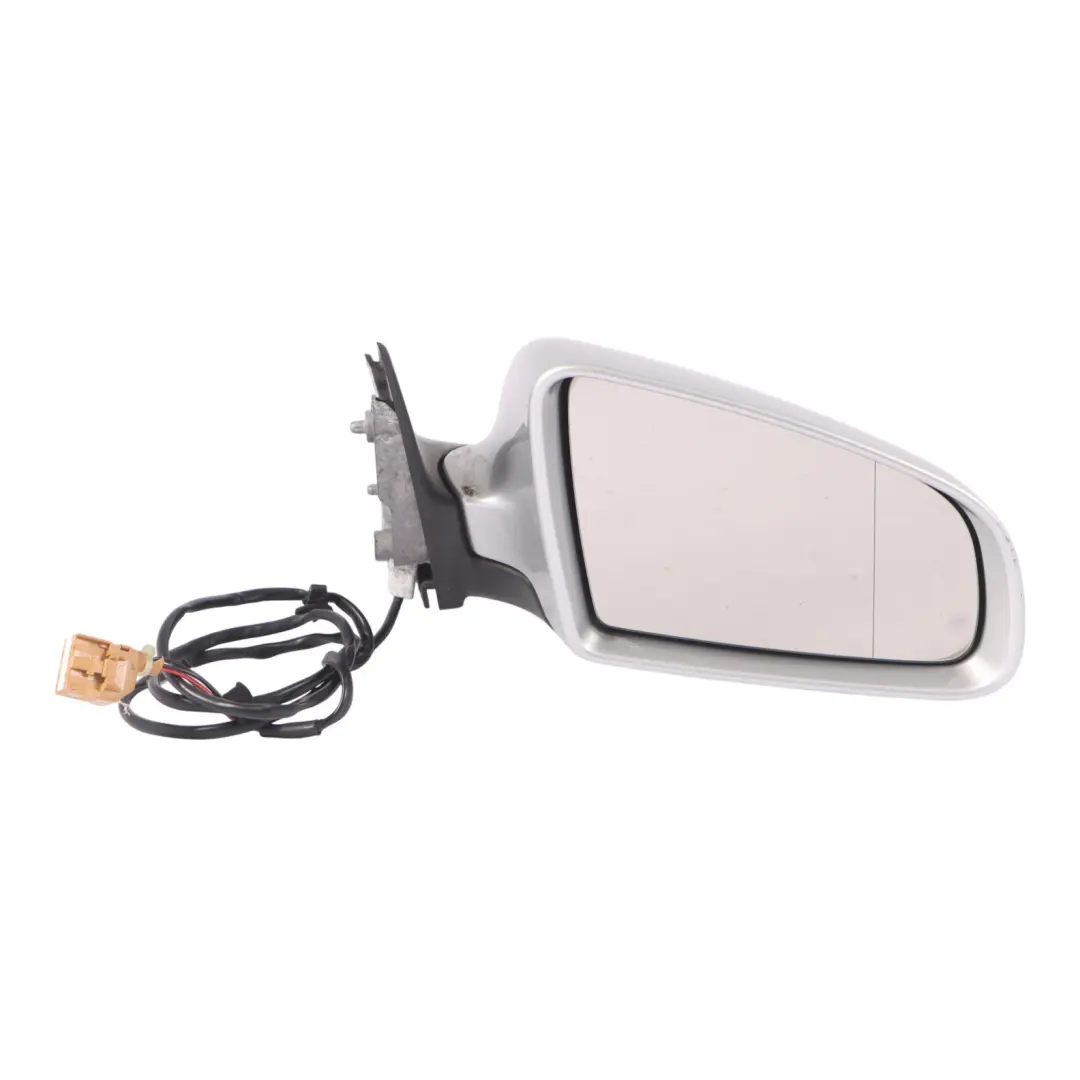 Audi A4 B7 Door Wing Mirror Right O/S Outside Light Silver Metallic - LY7W - SKU RHD-8E2858532AA-LS - Part number 8E2858532AA
