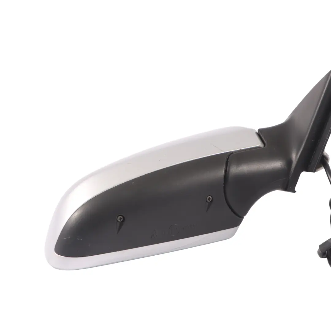 Audi A4 B7 Door Wing Mirror Right O/S Outside Light Silver Metallic - LY7W - SKU RHD-8E2858532AA-LS - Part number 8E2858532AA