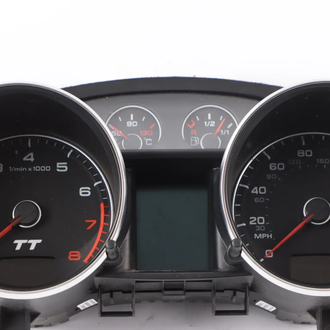 Instrument Cluster Speedometer Manual Gearbox Petrol to Audi TT 8J with Part number 8J0920980EX Audi TT 8J Instrument Cluster Speedometer Manual Gearbox Petrol - SKU RHD-8J0920980EX - Part number 8J0920980EX