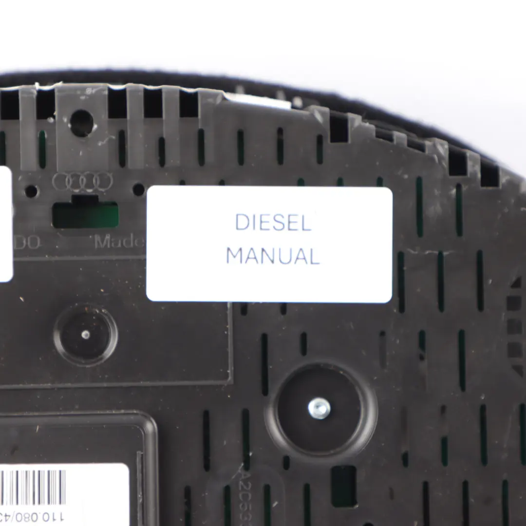 Audi TT 8J Diesel Instrument Cluster Speedo Meter Clocks Manual - SKU RHD-8J0920981E - Part number 8J0920981E