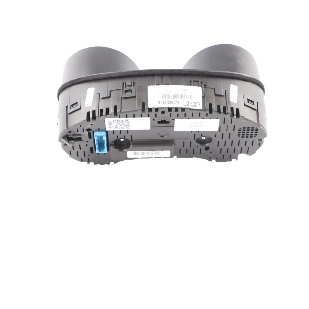 Instrument Cluster Speedo Meter Clocks Manual to Audi TT 8J Diesel with Part number 8J0920981E Audi TT 8J Diesel Instrument Cluster Speedo Meter Clocks Manual - SKU RHD-8J0920981E - Part number 8J0920981E