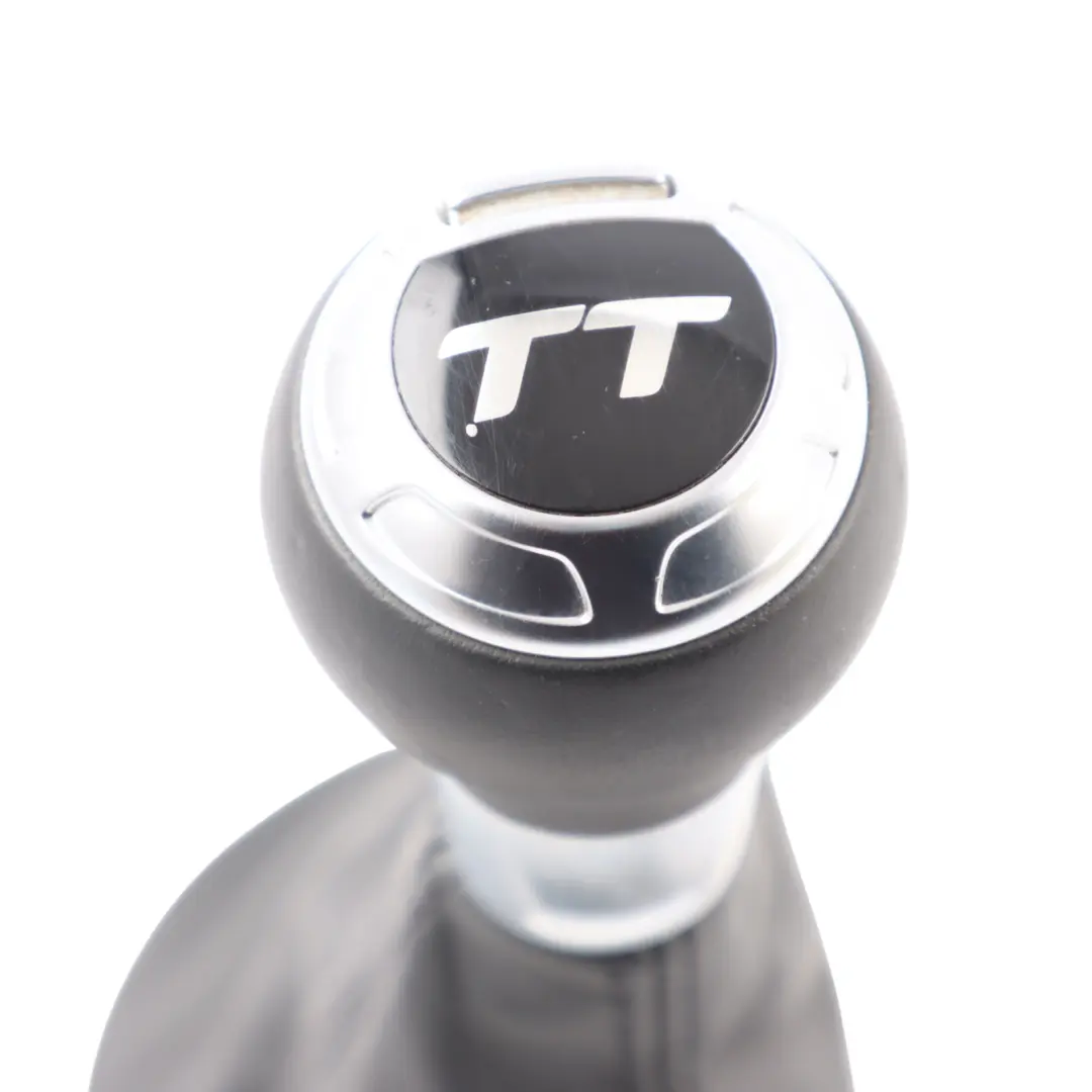 Audi TT 8J Gear Shifter Stick Selector Knob Automatic Leather Black - SKU RHD-8J2713139M - Part number 8J2713139M