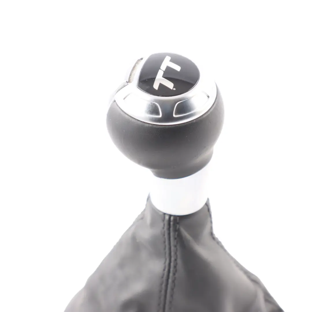 Audi TT 8J Gear Shifter Stick Selector Knob Automatic Leather Black - SKU RHD-8J2713139M - Part number 8J2713139M
