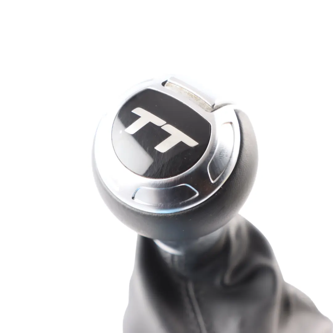 Audi TT 8J Gear Shifter Stick Selector Knob Automatic Leather Black - SKU RHD-8J2713139M - Part number 8J2713139M