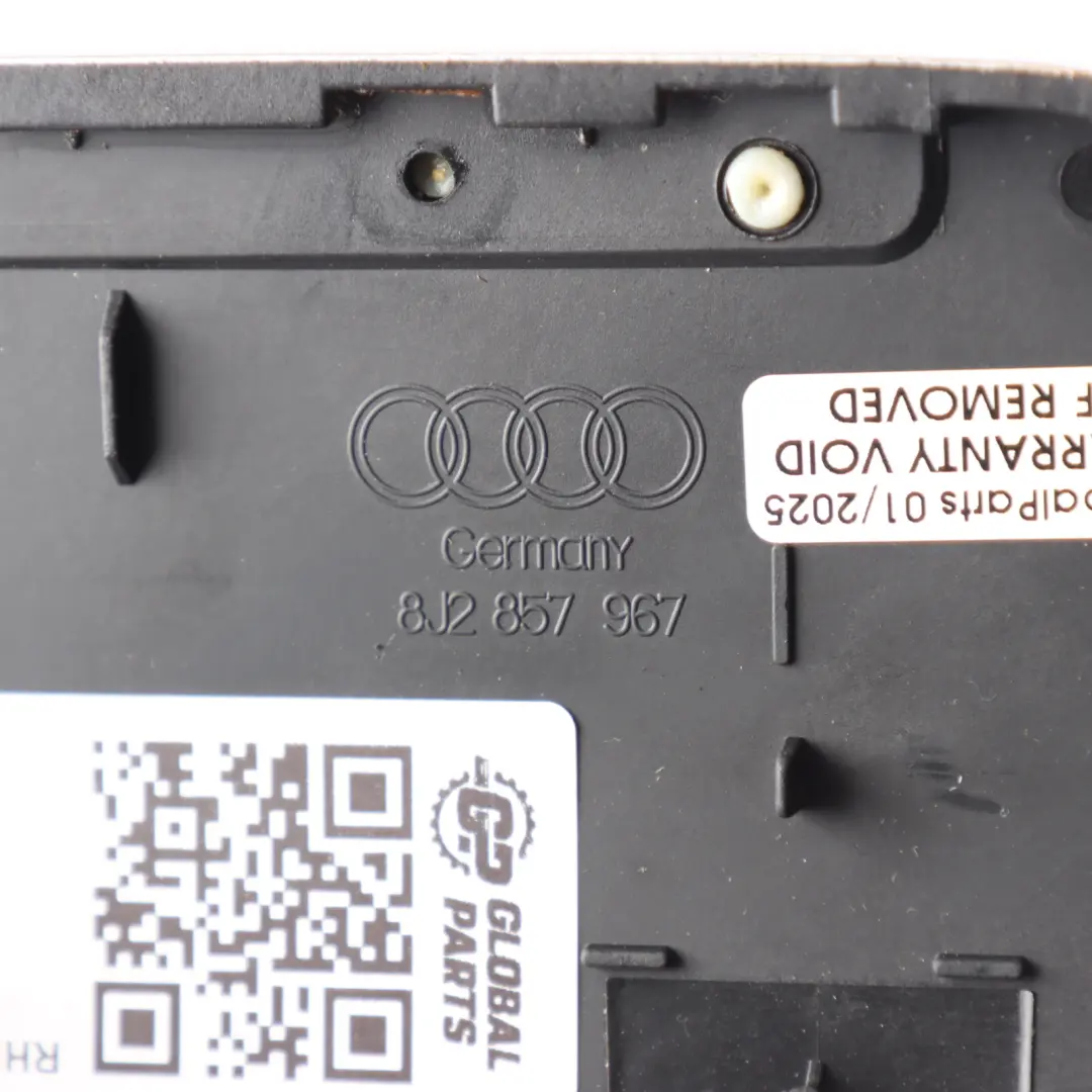 Ashtray Cover Trim Brushed Aluminium to Audi TT 8J with Part number 8J2857967E Audi TT 8J Ashtray Cover Trim Brushed Aluminium - SKU RHD-8J2857967E - Part number 8J2857967E