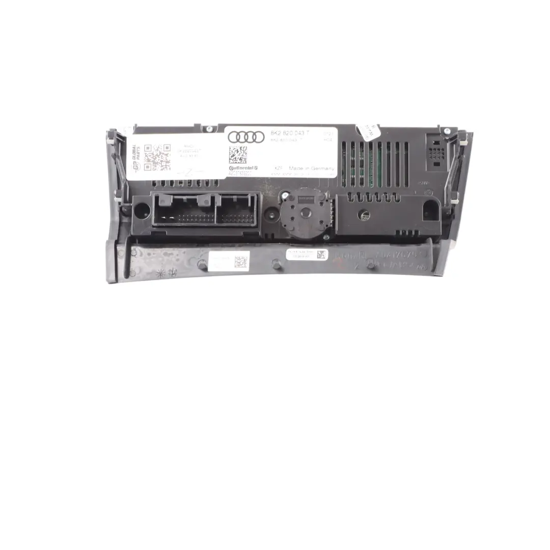 Audi A5 S5 8T A/C Air Condition Heater Climate Control Switch Panel - SKU RHD-8K2820043T - Part number 8K2820043T