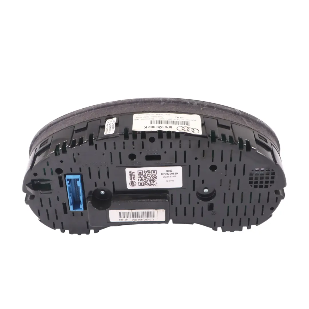 Instrument Cluster Speedometer Speedo Clocks Manual Petrol to Audi S3 8P with Part number 8P0920982K Audi S3 8P Instrument Cluster Speedometer Speedo Clocks Manual Petrol - SKU RHD-8P0920982K - Part number 8P0920982K