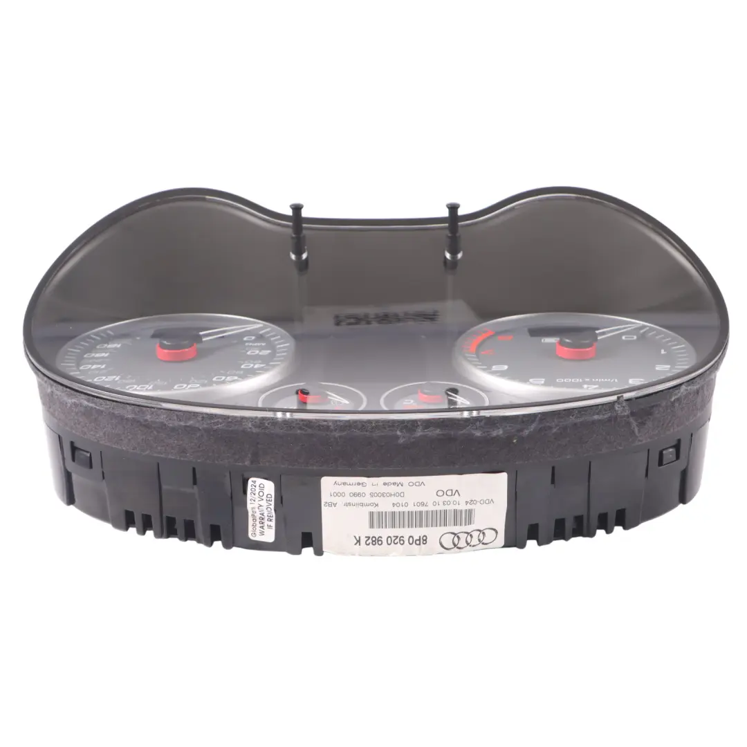 Audi S3 8P Instrument Cluster Speedometer Speedo Clocks Manual Petrol - SKU RHD-8P0920982K - Part number 8P0920982K