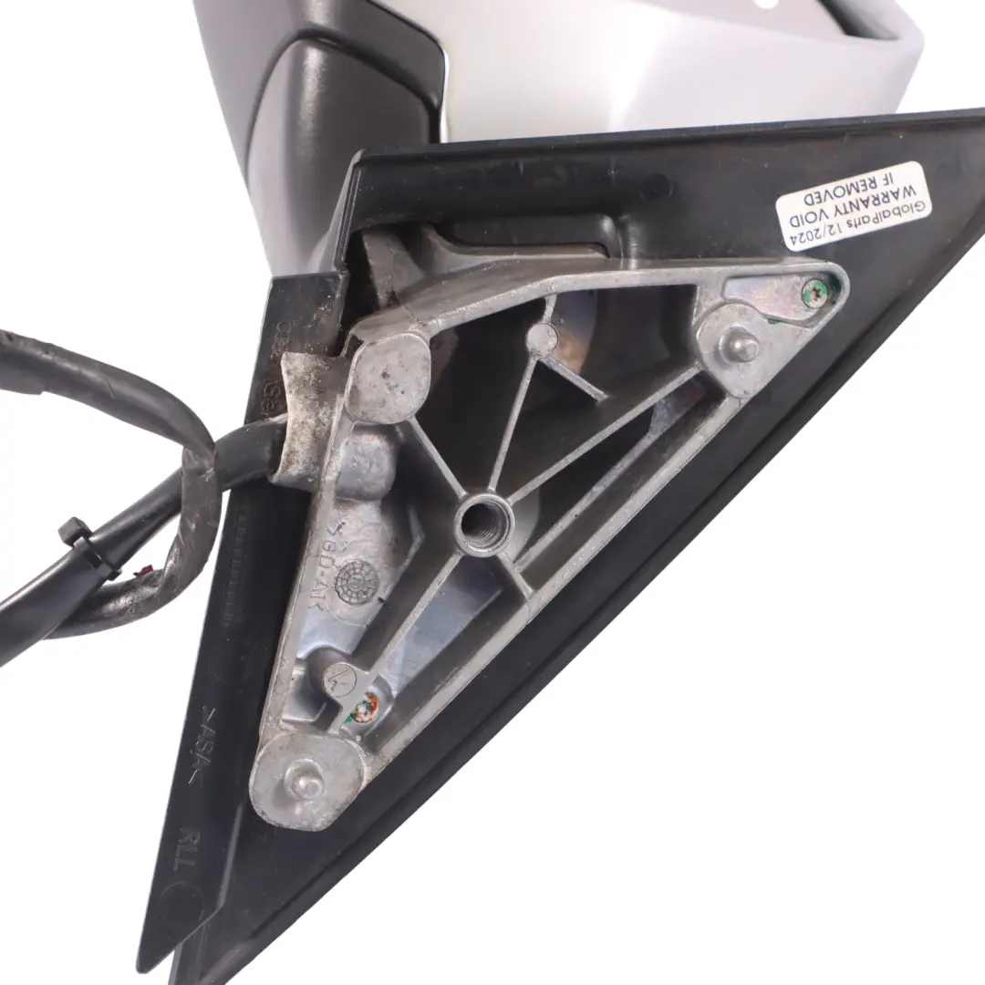 Audi A3 8P Door Wing Mirror Left N/S Outside Aluminium Finish - SKU RHD-8P2858531EB-ALU - Part number 8P2858531EB