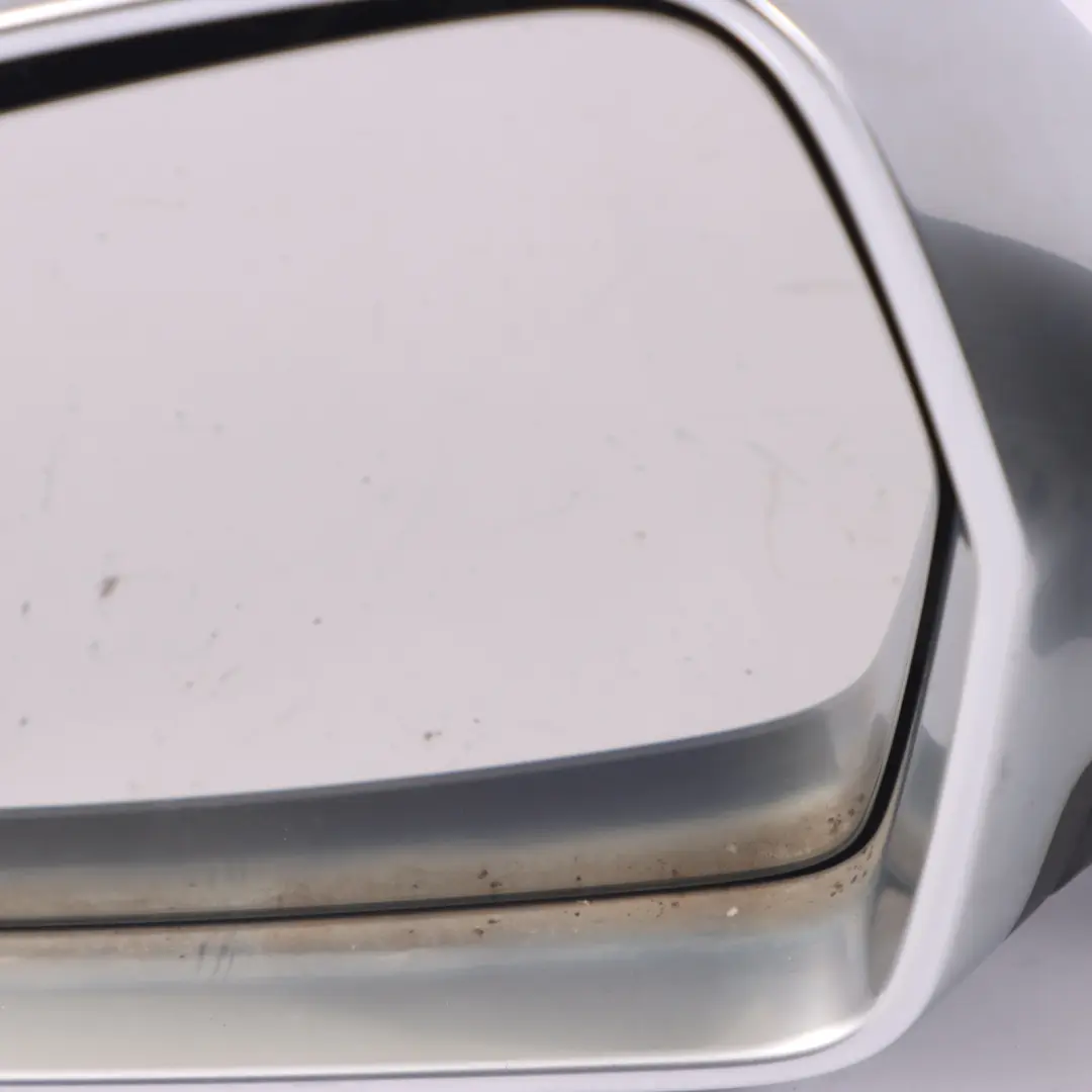 Audi A3 8P Door Wing Mirror Left N/S Outside Aluminium Finish - SKU RHD-8P2858531EB-ALU - Part number 8P2858531EB