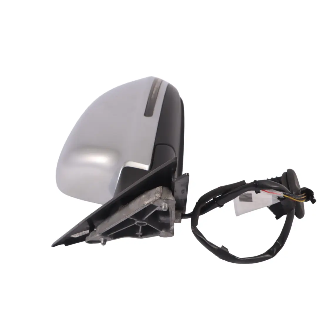 Audi A3 8P Door Wing Mirror Left N/S Outside Aluminium Finish - SKU RHD-8P2858531EB-ALU - Part number 8P2858531EB