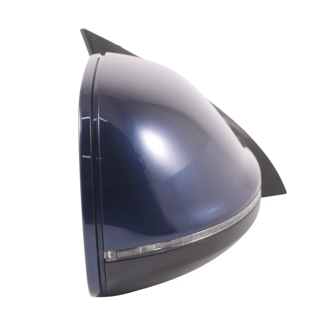 Audi Q7 4L Front Mirror Wing Door Electric Power Right O/S Mugello Blue - Z5E - SKU RHD-4L2857410BE-MUB - Part number 8R0857528