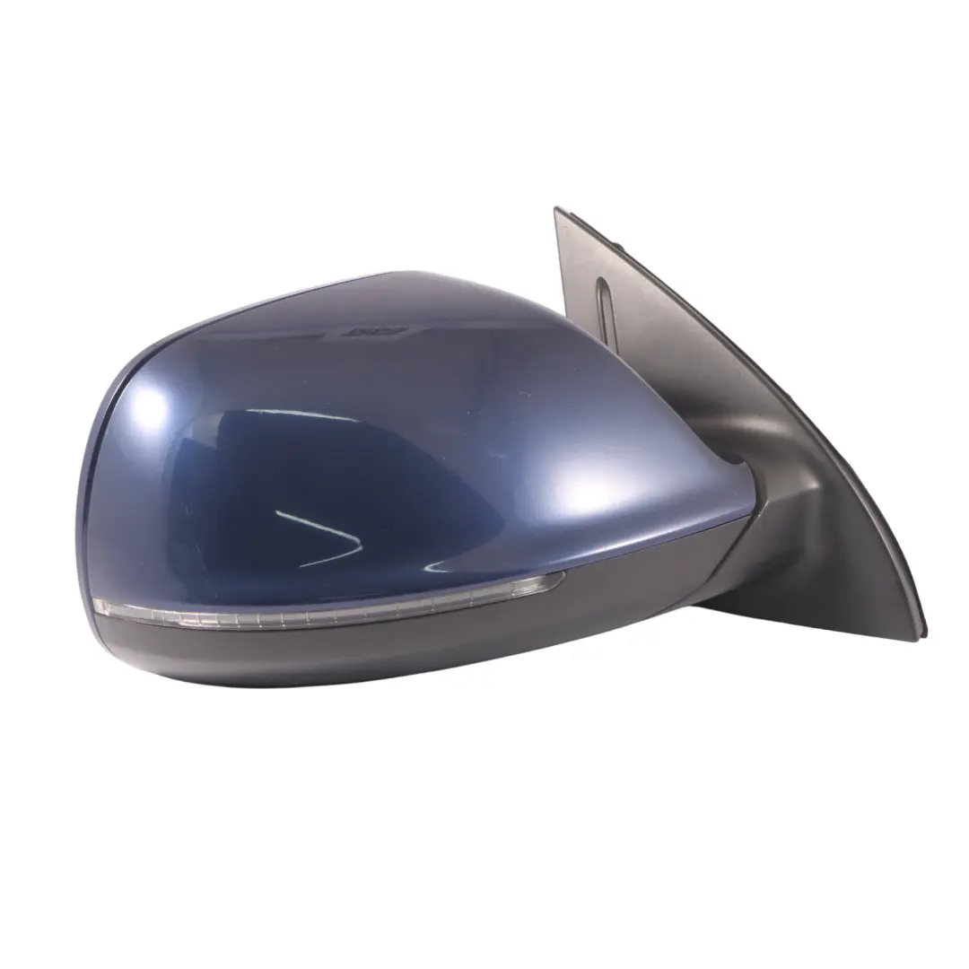 Audi Q7 4L Front Mirror Wing Door Electric Power Right O/S Mugello Blue - Z5E - SKU RHD-4L2857410BE-MUB - Part number 8R0857528