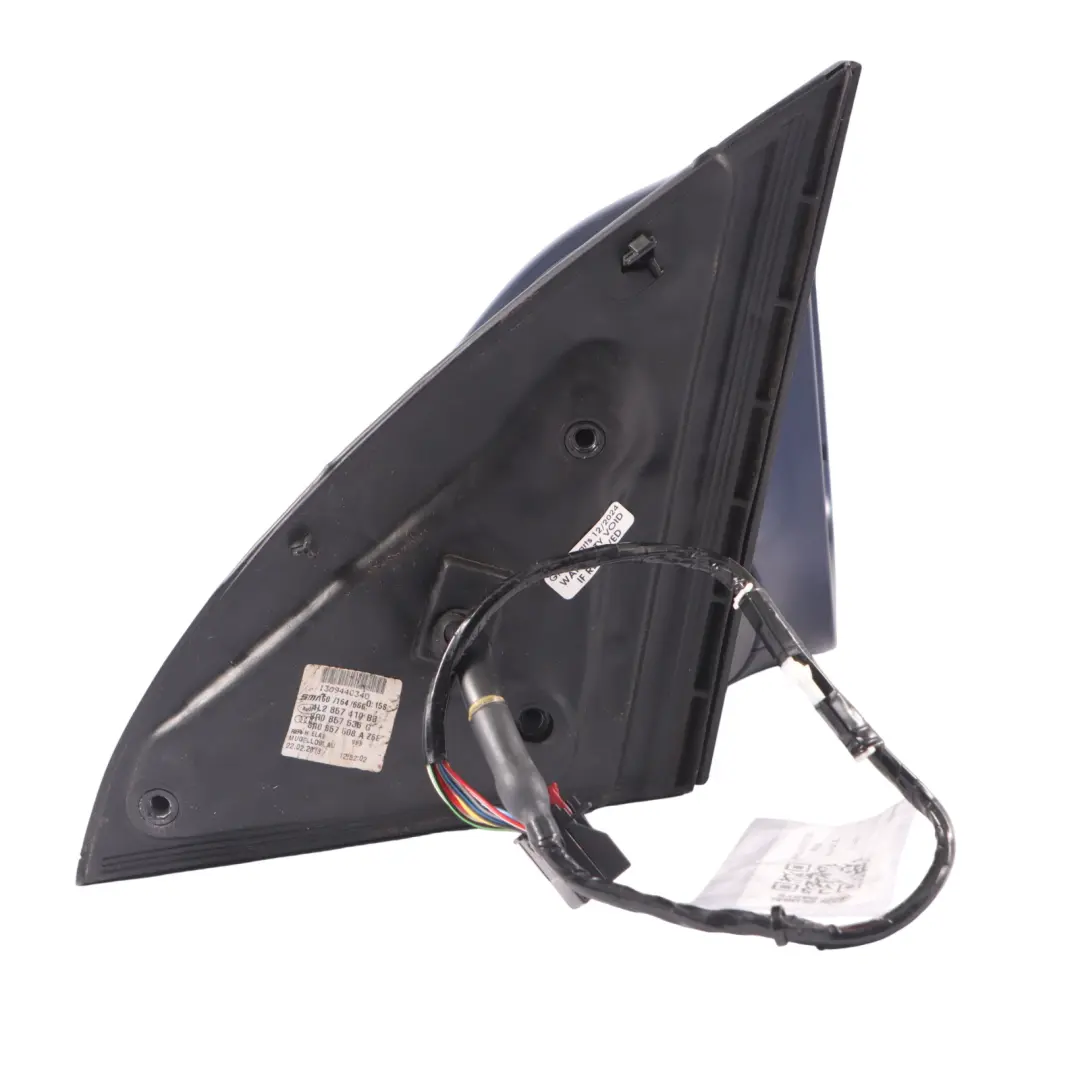Audi Q7 4L Front Mirror Wing Door Electric Power Right O/S Mugello Blue - Z5E - SKU RHD-4L2857410BE-MUB - Part number 8R0857528