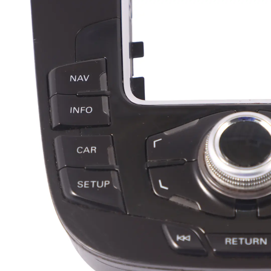 Sat Nav MMI Centre Console Cover Panel Switch Button Block to Audi A4 B8 with Part number 8T0919609 Audi A4 B8 Sat Nav MMI Centre Console Cover Panel Switch Button Block - SKU RHD-8T0919609 - Part number 8T0919609