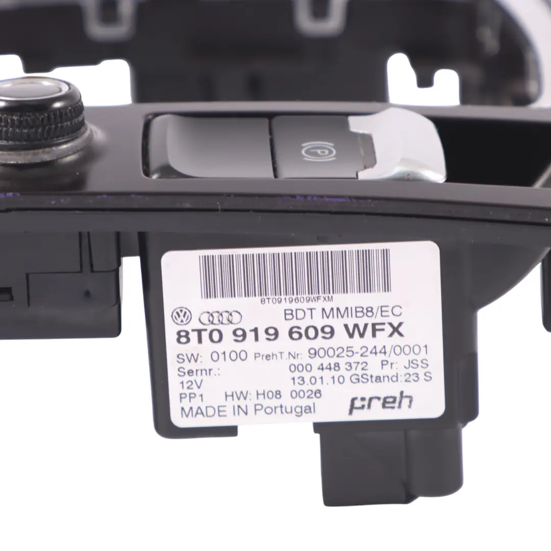 Sat Nav MMI Centre Console Cover Panel Switch Button Block to Audi A4 B8 with Part number 8T0919609 Audi A4 B8 Sat Nav MMI Centre Console Cover Panel Switch Button Block - SKU RHD-8T0919609 - Part number 8T0919609