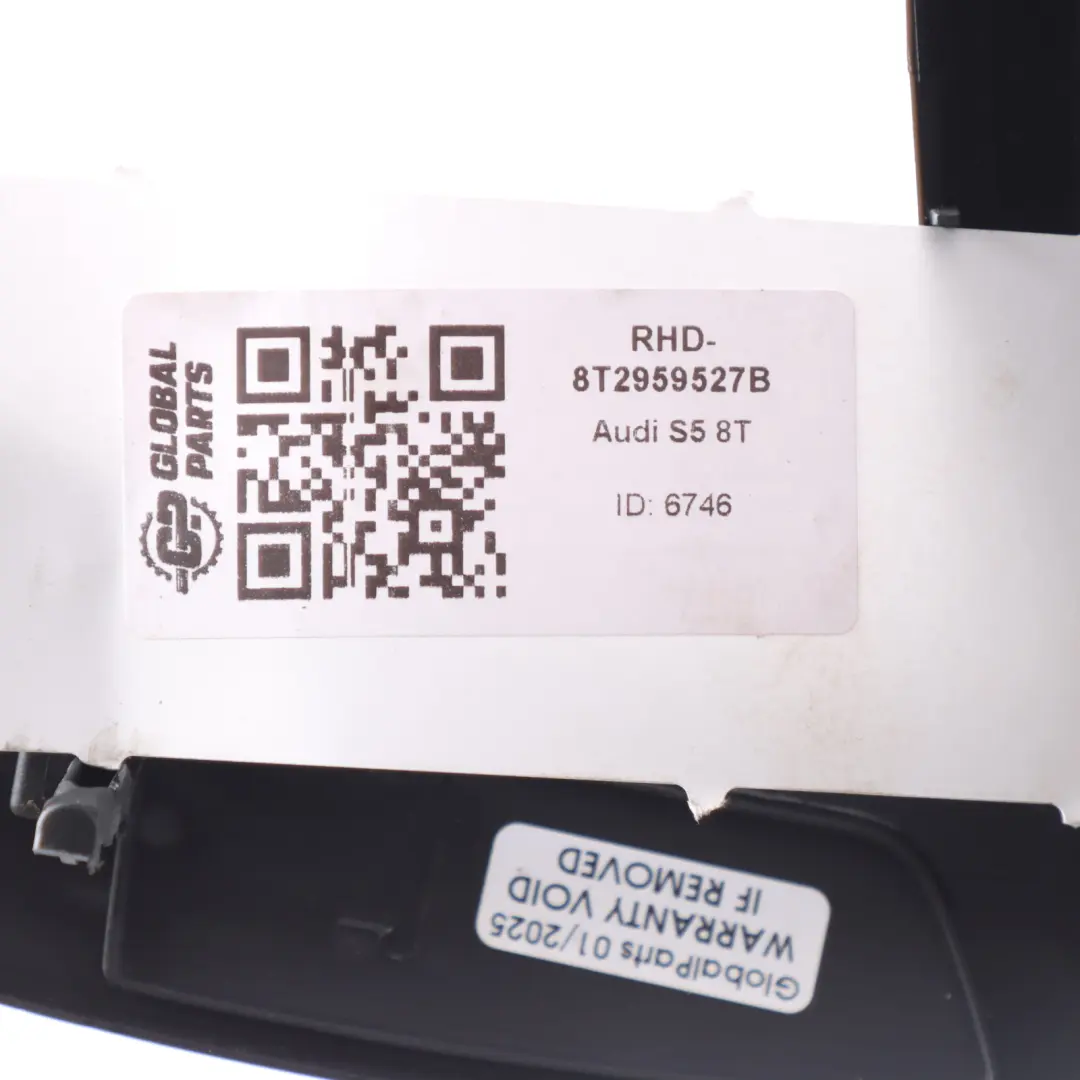 Door Card Handle Trim Cover Panel Front Left N/S to Audi A5 S5 8T with Part number 8T2959527B Audi A5 S5 8T Door Card Handle Trim Cover Panel Front Left N/S - SKU RHD-8T2959527B - Part number 8T2959527B