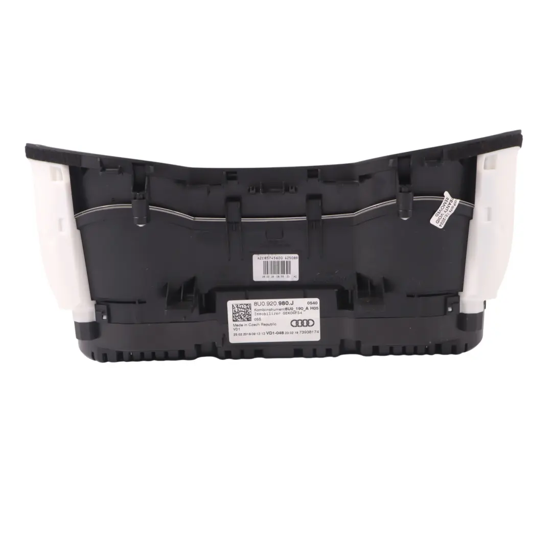 Audi Q3 8U Instrument Cluster Speedometer Clocks Manual Diesel - SKU RHD-8U0920980J - Part number 8U0920980J