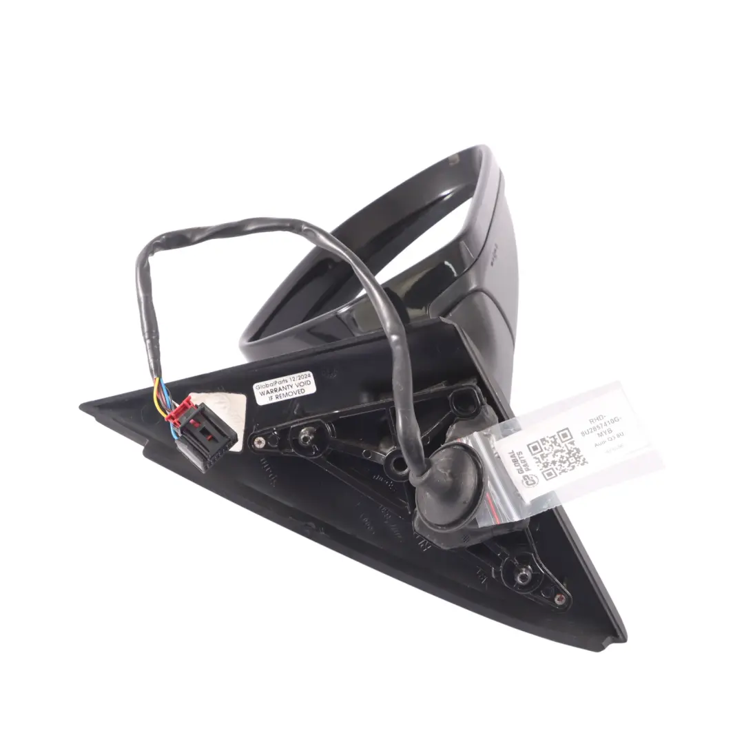 Audi Q3 8U Wing Mirror Door Electric Right O/S Mythical Black Metallic - Y9T - SKU RHD-8U2857410G-MYB - Part number 8U2857410G