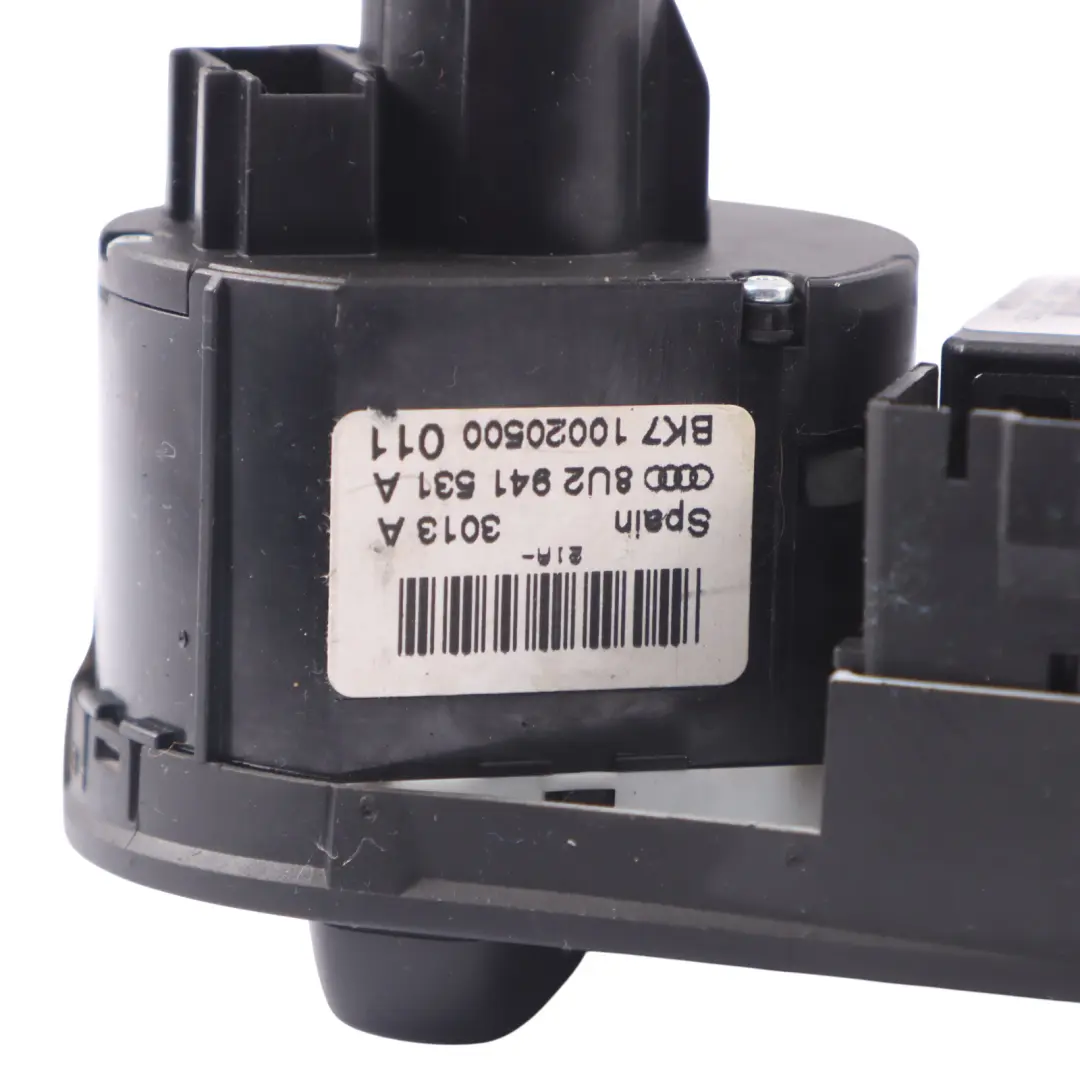 Audi Q3 8U Headlight Switch Panel Button Control Unit 8V0941531AA - SKU RHD-8U2941531A - Part number 8U2941531A