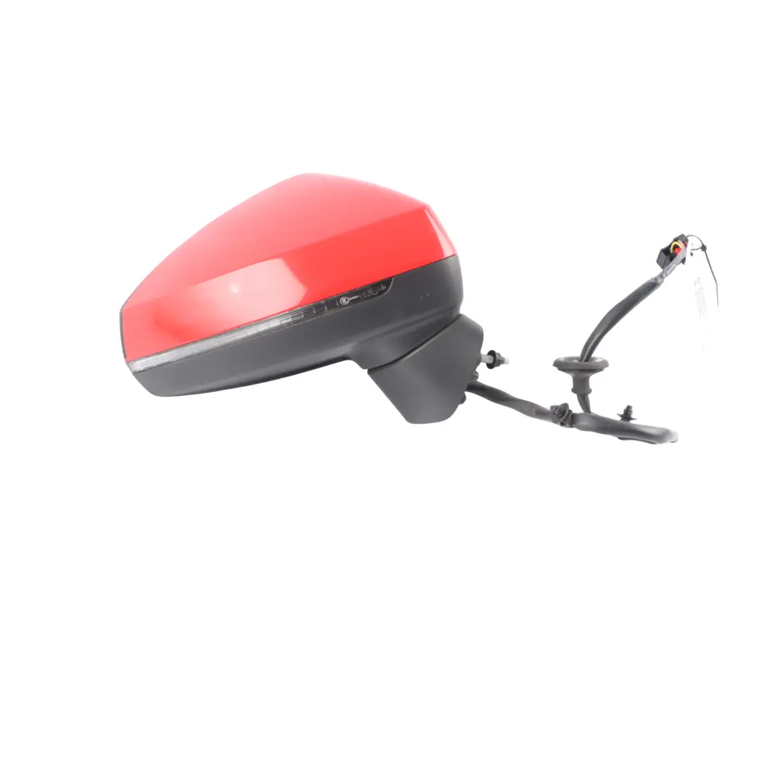 Audi A3 8V Wing Mirror Electric Door Right O/S Outside Misano Red Z3M - SKU RHD-8V2857410F-MRE - Part number 8V2857410F