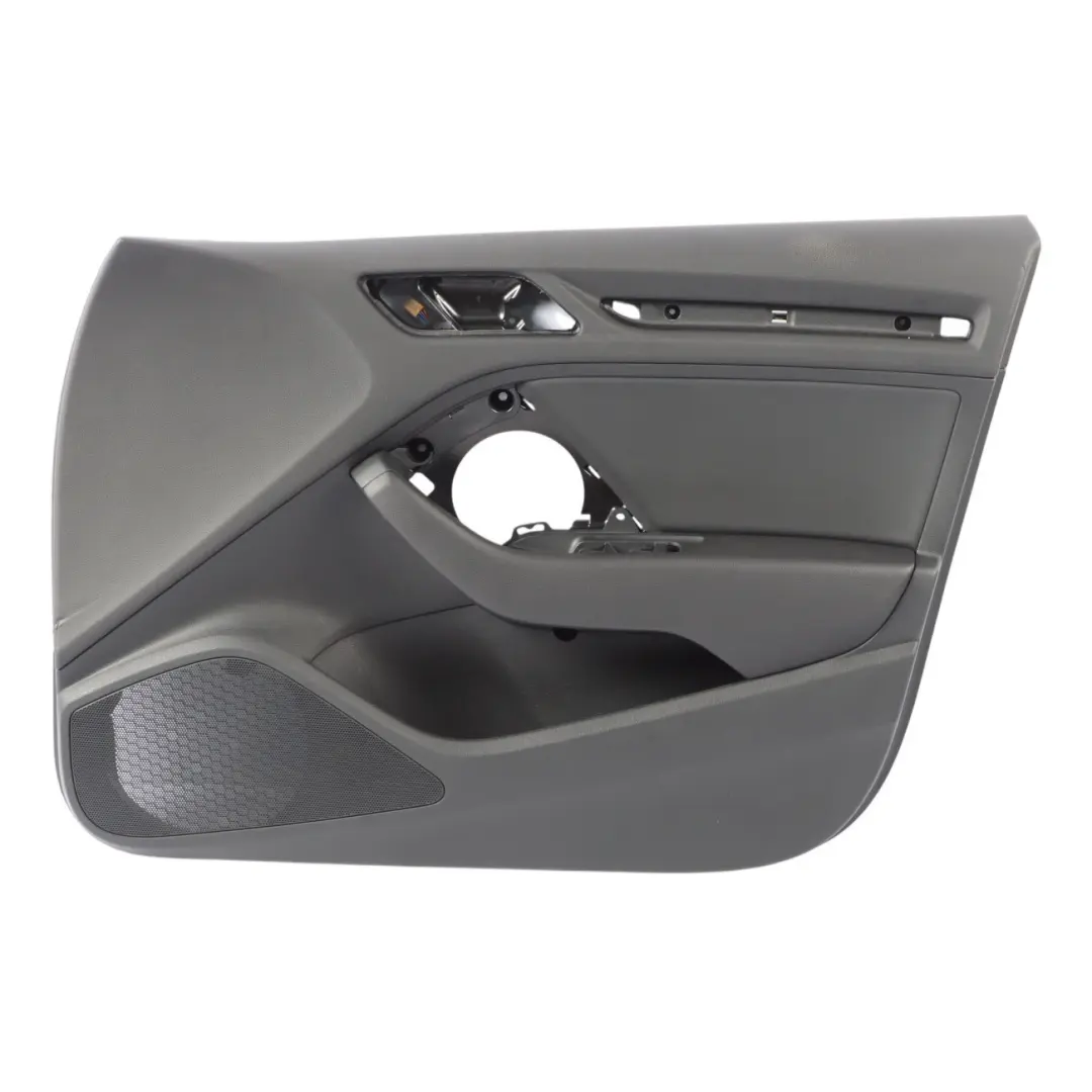 Door Card Front Right O/S Trim Panel Black to Audi RS3 8V with Part number 8V4867104H Audi RS3 8V Door Card Front Right O/S Trim Panel Black - SKU RHD-8V4867104H - Part number 8V4867104H